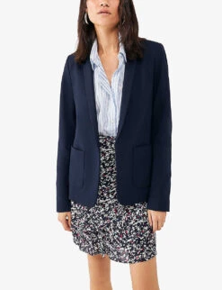 Ikks Skull-pin Woven Jacket -Selfridges Store R04156306 NAVYBLUE ALT02