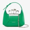Alexander McQueen The Jewelled Mini Leather Hobo Bag