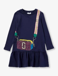Marc Jacobs Graphic-print Ruffled-hem Cotton-jersey Dress 4-12 Years