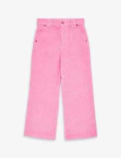 Marc Jacobs Logo-patch Flared Cotton-corduroy Trousers 6-12 Years