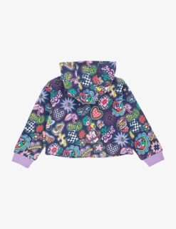 Marc Jacobs Graphic-print Relaxed-fit Cotton-jersey Hoody 4-12 Years -Selfridges Store R04157219 MULTICOLOURED ALT02