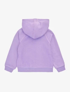 Marc Jacobs Brand-print Relaxed-fit Cotton-blend Hoody 4-12 Years -Selfridges Store R04157220 VIOLET ALT02