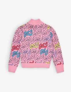 Marc Jacobs Logo-pattern High-neck Knitted Jumper 4-12 Years -Selfridges Store R04157227 APRICOT ALT02