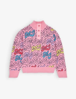 Marc Jacobs Logo-pattern High-neck Knitted Jumper 4-12 Years