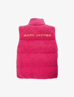Marc Jacobs Logo-embroidered Reversible-design Cotton-corduroy Gilet 4-12 Years 7 Marc Jacobs Logo-embroidered Reversible-design Cotton-corduroy Gilet 4-12 Years -Selfridges Store R04157231 FUSCHIA ALT02