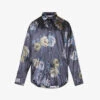 Acne Studios Setar Crinkled Oversized Stretch-satin Shirt