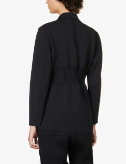 Gauge Notched-lapel Recycled Polyester-blend Jacket -Selfridges Store R04157888 BLACK ALT03