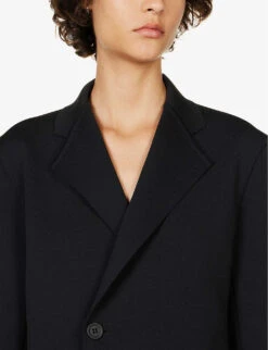 Gauge Notched-lapel Recycled Polyester-blend Jacket -Selfridges Store R04157888 BLACK ALT04