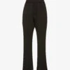Drawstring-waist Straight-leg Mid-rise Recycled-polyester-blend Trousers
