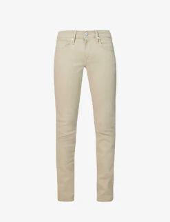 FRAME L'homme Slim-fit Tapered Stretch-organic Denim Jeans