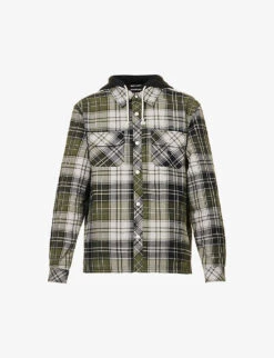 Acne Studios Ollie Plaid-pattern Cotton Hooded Overshirt