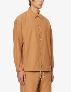 Snow Peak Light Mountain Water-resistant Boxy-fit Cotton-blend Jacket 7 Snow Peak Light Mountain Water-resistant Boxy-fit Cotton-blend Jacket -Selfridges Store R04159206 BROWN ALT02