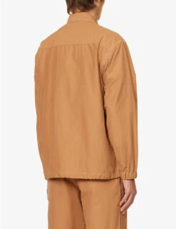 Snow Peak Light Mountain Water-resistant Boxy-fit Cotton-blend Jacket 8 Snow Peak Light Mountain Water-resistant Boxy-fit Cotton-blend Jacket -Selfridges Store R04159206 BROWN ALT03