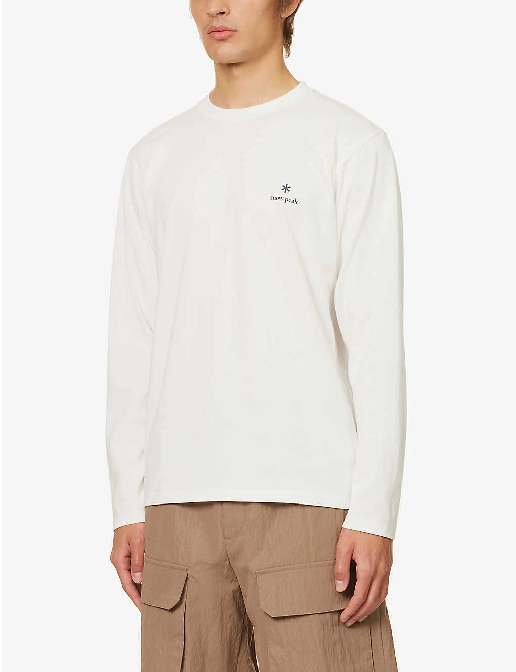 Snow Peak Logo-print Crewneck Cotton-blend T-shirt 3 Snow Peak Logo-print Crewneck Cotton-blend T-shirt - Image 3