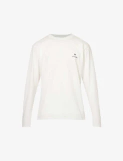 Snow Peak Logo-print Crewneck Cotton-blend T-shirt