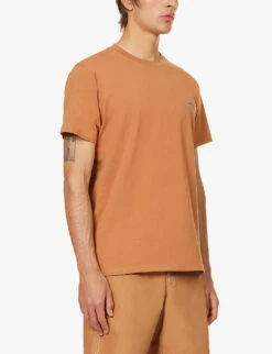 Snow Peak Relaxin' Fieldscape Brand-print Cotton-blend T-shirt 7 Snow Peak Relaxin' Fieldscape Brand-print Cotton-blend T-shirt -Selfridges Store R04159216 BROWN ALT02