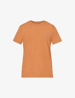 Snow Peak Relaxin' Fieldscape Brand-print Cotton-blend T-shirt