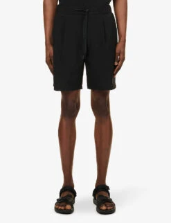 Snow Peak Quick-dry Zip-pocket Crepe Shorts -Selfridges Store R04159222 BLACK ALT02