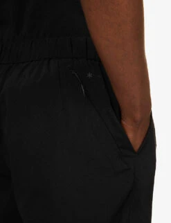 Snow Peak Quick-dry Zip-pocket Crepe Shorts -Selfridges Store R04159222 BLACK ALT04