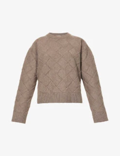 Bottega Veneta Intrecciato Round-neck Wool-blend Jumper