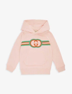 Gucci Brand-embroidered Regular-fit Cotton-jersey Hoody 8-12 Years