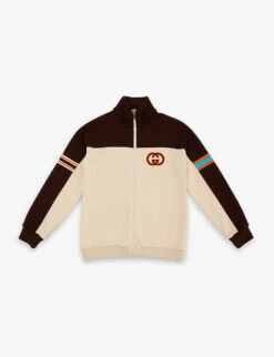 Gucci Logo-embroidered Striped Woven Jacket 6-12 Years