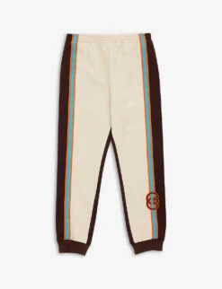 Gucci Logo-embroidered Elasticated-waist Cotton-blend Jogging Bottoms 6-12 Years