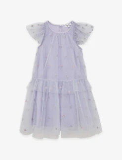 Reiss Fifi Embroidered-tulle Woven Dress 4-12 Years