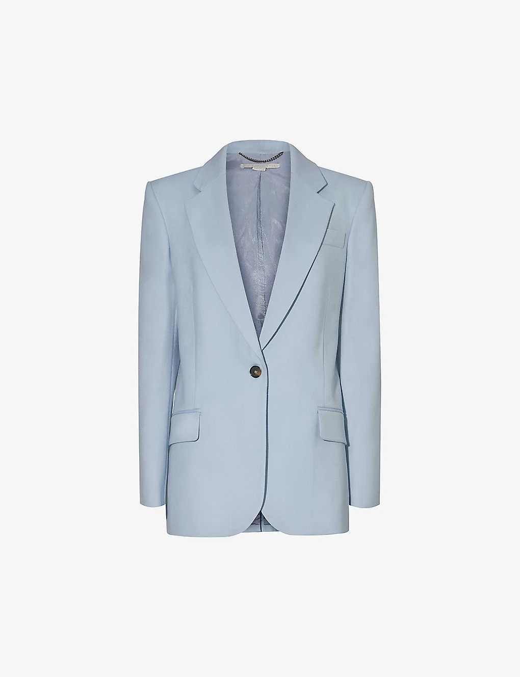 STELLA MCCARTNEY Single-breasted Padded-shoulder Wool Blazer 1 STELLA MCCARTNEY Single-breasted Padded-shoulder Wool Blazer