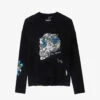 Zadig & Voltaire Markus Floral-embroidered Cashmere Jumper
