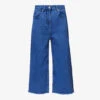 MOSCHINO Frayed-hem Straight-leg Mid-rise Jeans