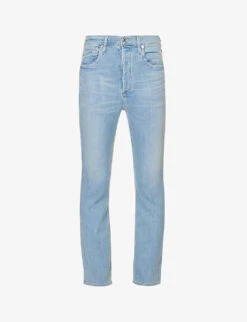 New Release 17 CITIZENS OF HUMANITY Jolene Whiskered High-rise Slim-leg Stretch-denim Jeans