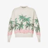 Palm Angels Palm Rows Graphic-print Knitted Jumper