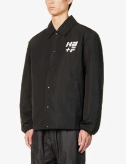 Reversible-design Graphic-print Relaxed-fit Shell Jacket -Selfridges Store R04166402 BLACKWHITE ALT02