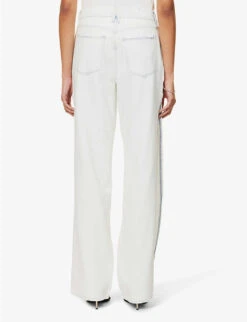 GOOD AMERICAN Good Boy Side-split Relaxed-fit Denim-blend Jeans -Selfridges Store R04166599 INDIGO497 ALT04