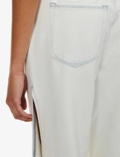 GOOD AMERICAN Good Boy Side-split Relaxed-fit Denim-blend Jeans -Selfridges Store R04166599 INDIGO497 ALT05