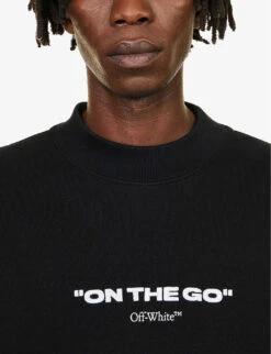 On-The-Go Crewneck Cotton-jersey Sweatshirt 9 On-The-Go Crewneck Cotton-jersey Sweatshirt -Selfridges Store R04167122 BLACK ALT04