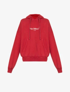 No Offence Relaxed-fit Cotton-jersey Hoody