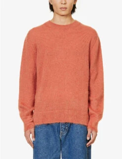 Arrow-knit Crewneck Wool-blend Jumper -Selfridges Store R04167132 AUTUMNALBEIGE ALT02