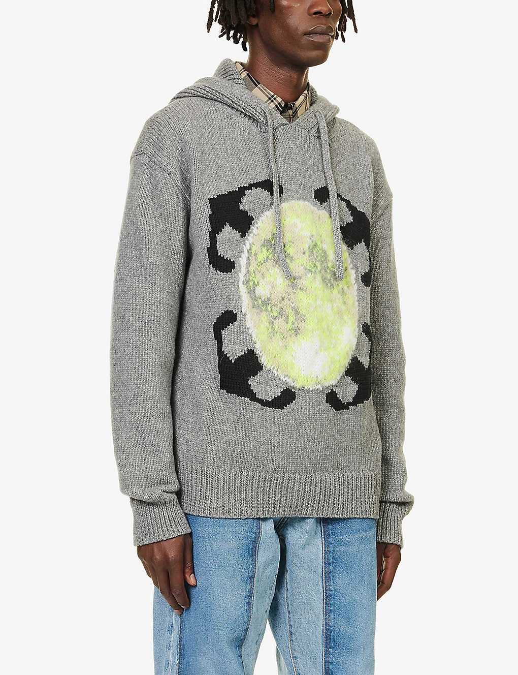 Moon Graphic-print Wool-blend Hoody 3 Moon Graphic-print Wool-blend Hoody - Image 3