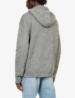 Moon Graphic-print Wool-blend Hoody 8 Moon Graphic-print Wool-blend Hoody -Selfridges Store R04167135 GREY ALT03