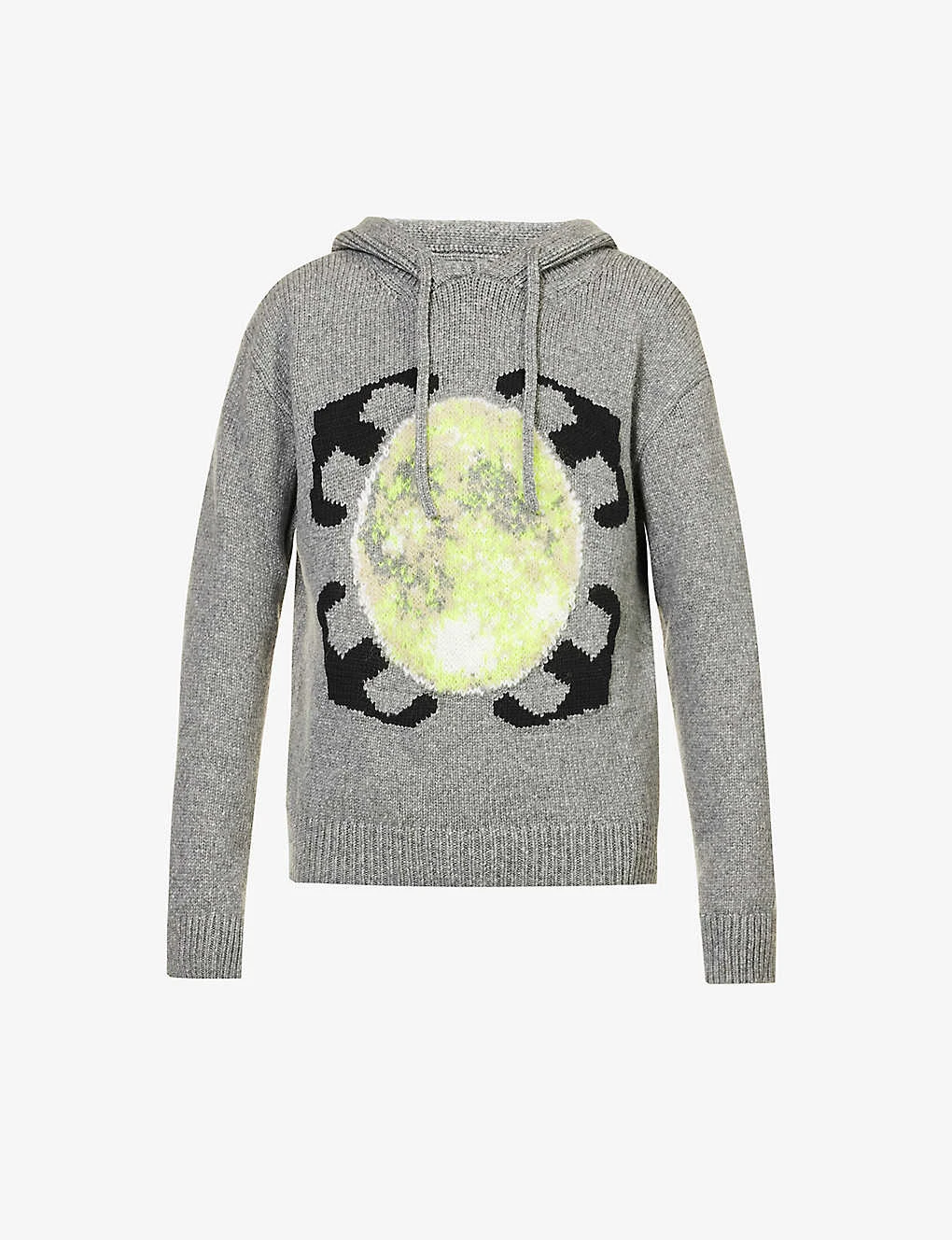 Moon Graphic-print Wool-blend Hoody 1 Moon Graphic-print Wool-blend Hoody