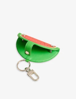 Ted Baker Watermelon Watermelon Recycled Faux-leather Keyring And Card Holder -Selfridges Store R04167422 RED ALT02