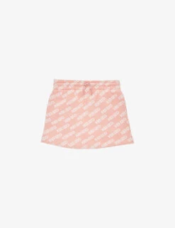 Kenzo Logo-print Elasticated-waist Cotton-jersey Skirt 4-12 Years