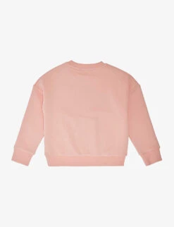 Kenzo Logo-print Long-sleeve Cotton-blend Sweatshirt 4-12 Years -Selfridges Store R04167561 NUDE ALT02