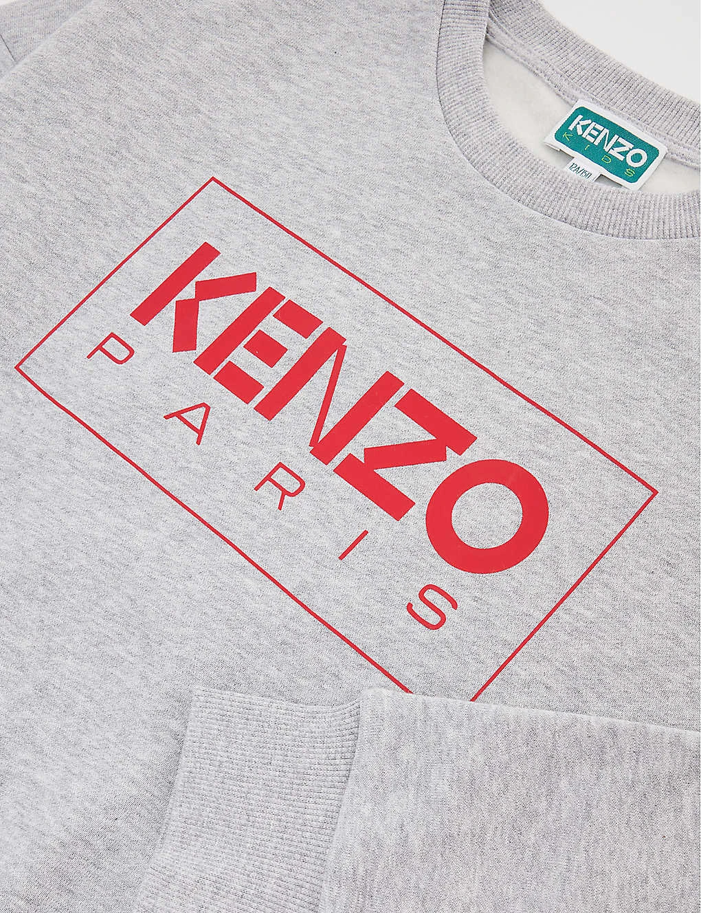 Kenzo Logo-print Melange Cotton-blend Sweatshirt 4-12 Years 2 Kenzo Logo-print Melange Cotton-blend Sweatshirt 4-12 Years - Image 2
