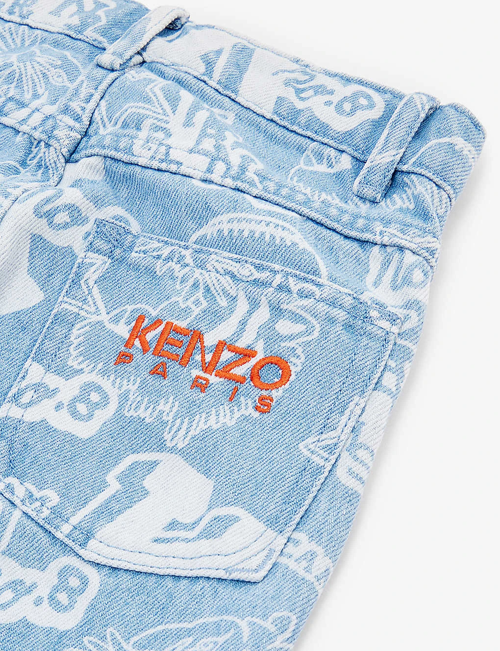 Kenzo Brand-pattern Regular-fit Denim Jeans 6-10 Years 2 Kenzo Brand-pattern Regular-fit Denim Jeans 6-10 Years - Image 2