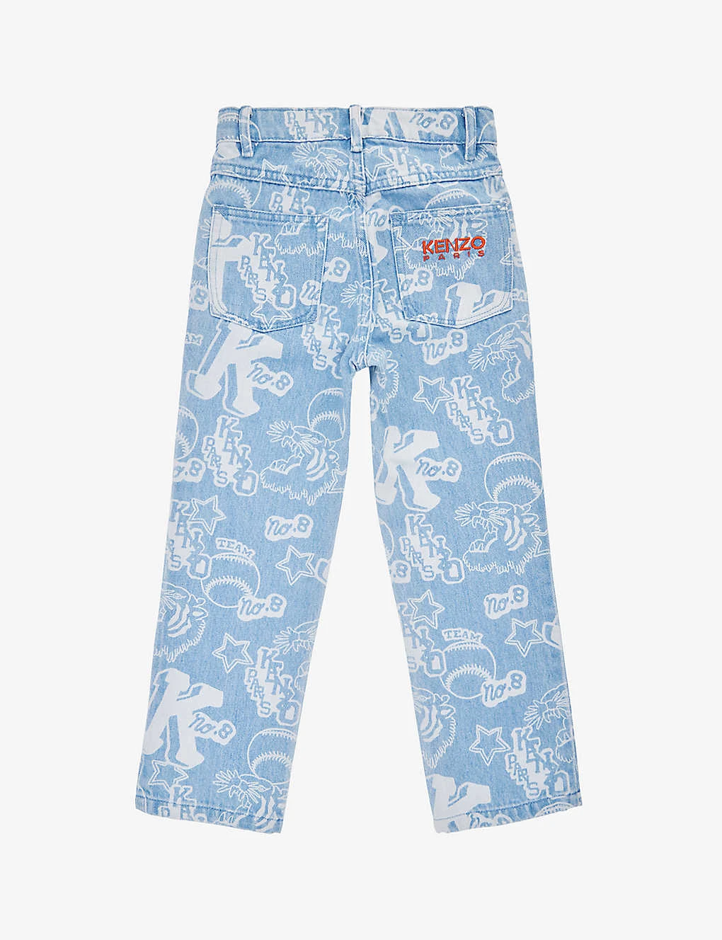 Kenzo Brand-pattern Regular-fit Denim Jeans 6-10 Years 3 Kenzo Brand-pattern Regular-fit Denim Jeans 6-10 Years - Image 3