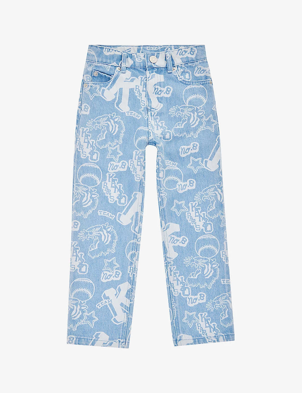Kenzo Brand-pattern Regular-fit Denim Jeans 6-10 Years 1 Kenzo Brand-pattern Regular-fit Denim Jeans 6-10 Years