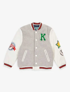 Kenzo Logo-patch Woven-blend Jacket